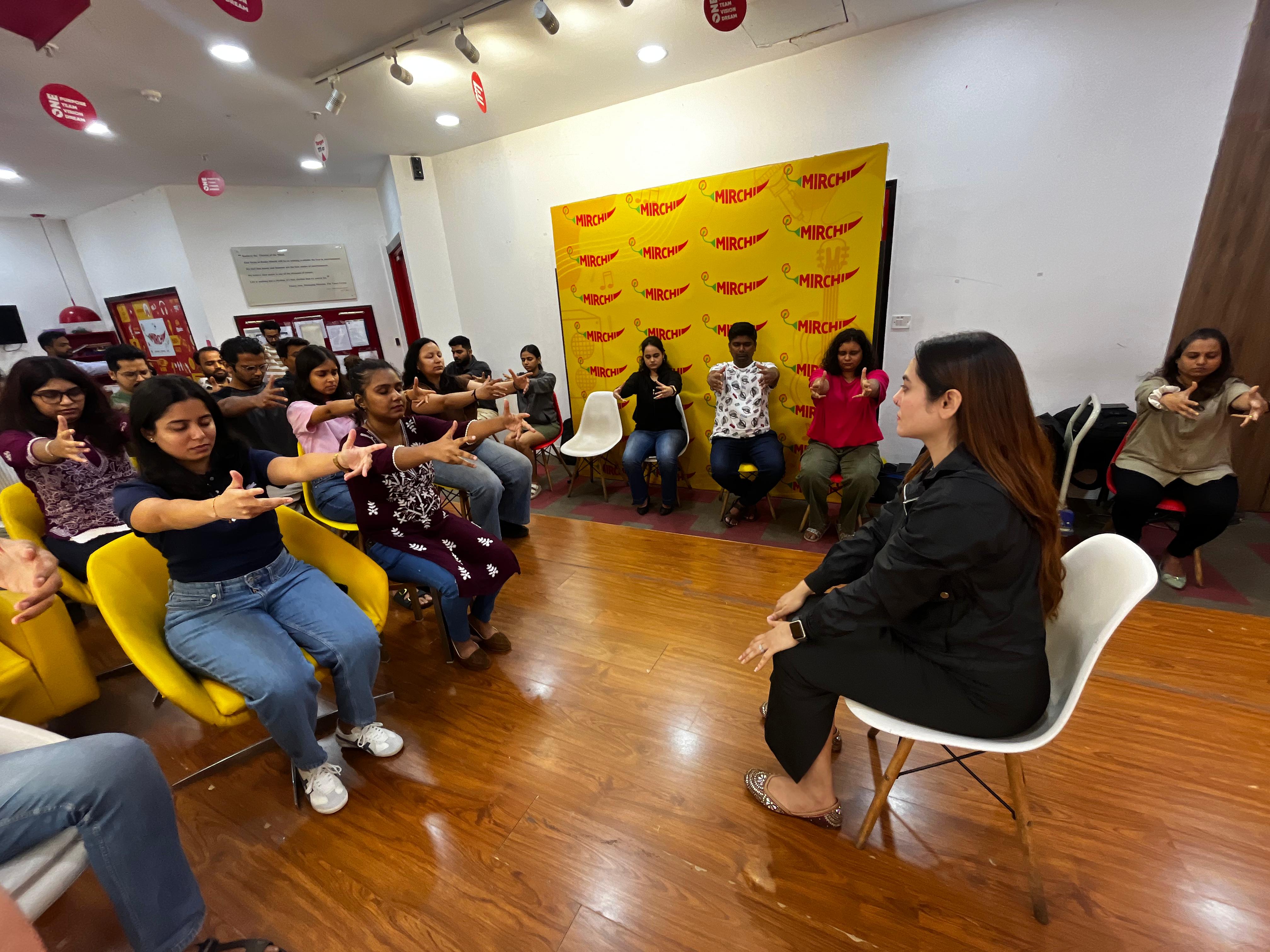Group workshop — guided session in a wider audience format